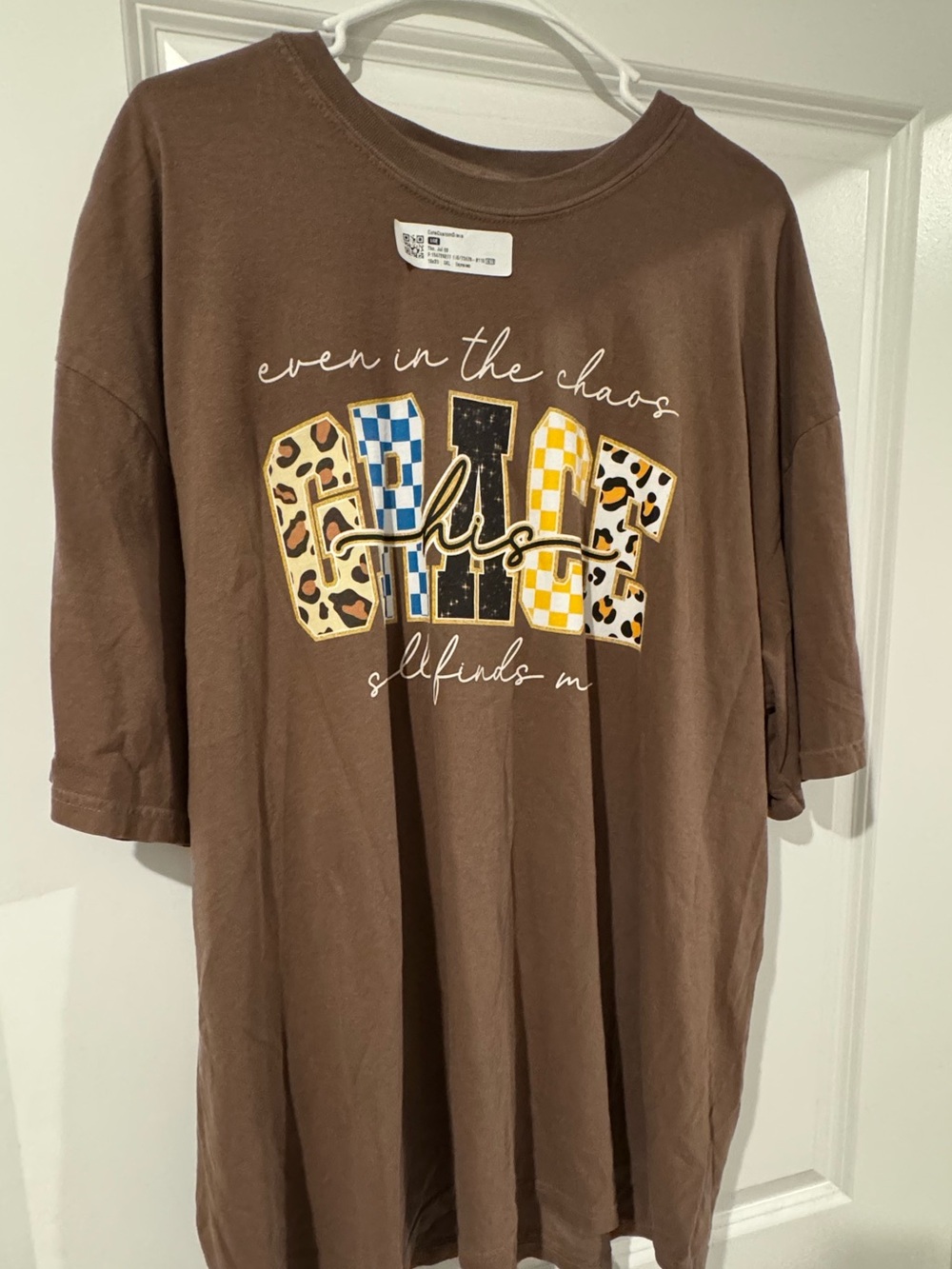 3XL Comfort Colors Brown Crewneck Tee